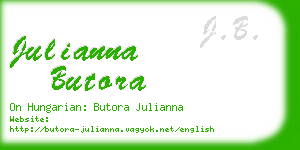 julianna butora business card